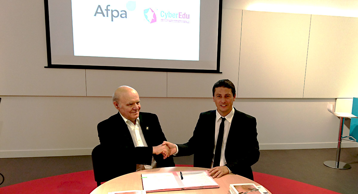 Signature de la convention Afpa/CyberEdu